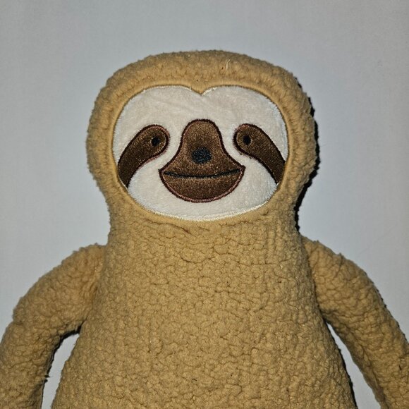 Lulu & Coco Brown Sloth Plush 15.5" Stuffed Animal Toy Sherpa Soft - Picture 2 of 6